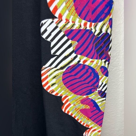 FP Movement by Free People Black Tank Top with Pink and Purple Accents - Picture 5 of 8